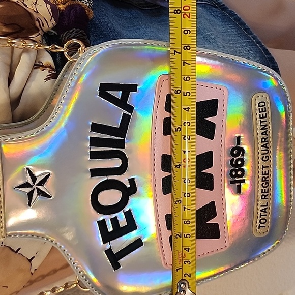 Holographic Tequila Bottle Crossbody Bag - Picture 9 of 12